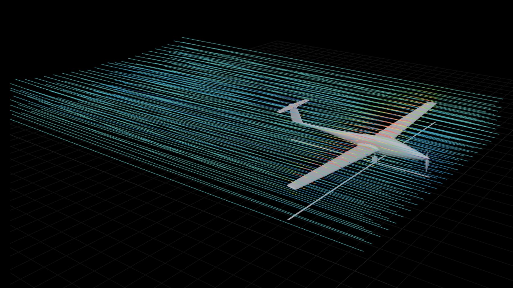 Air flow round the airframe