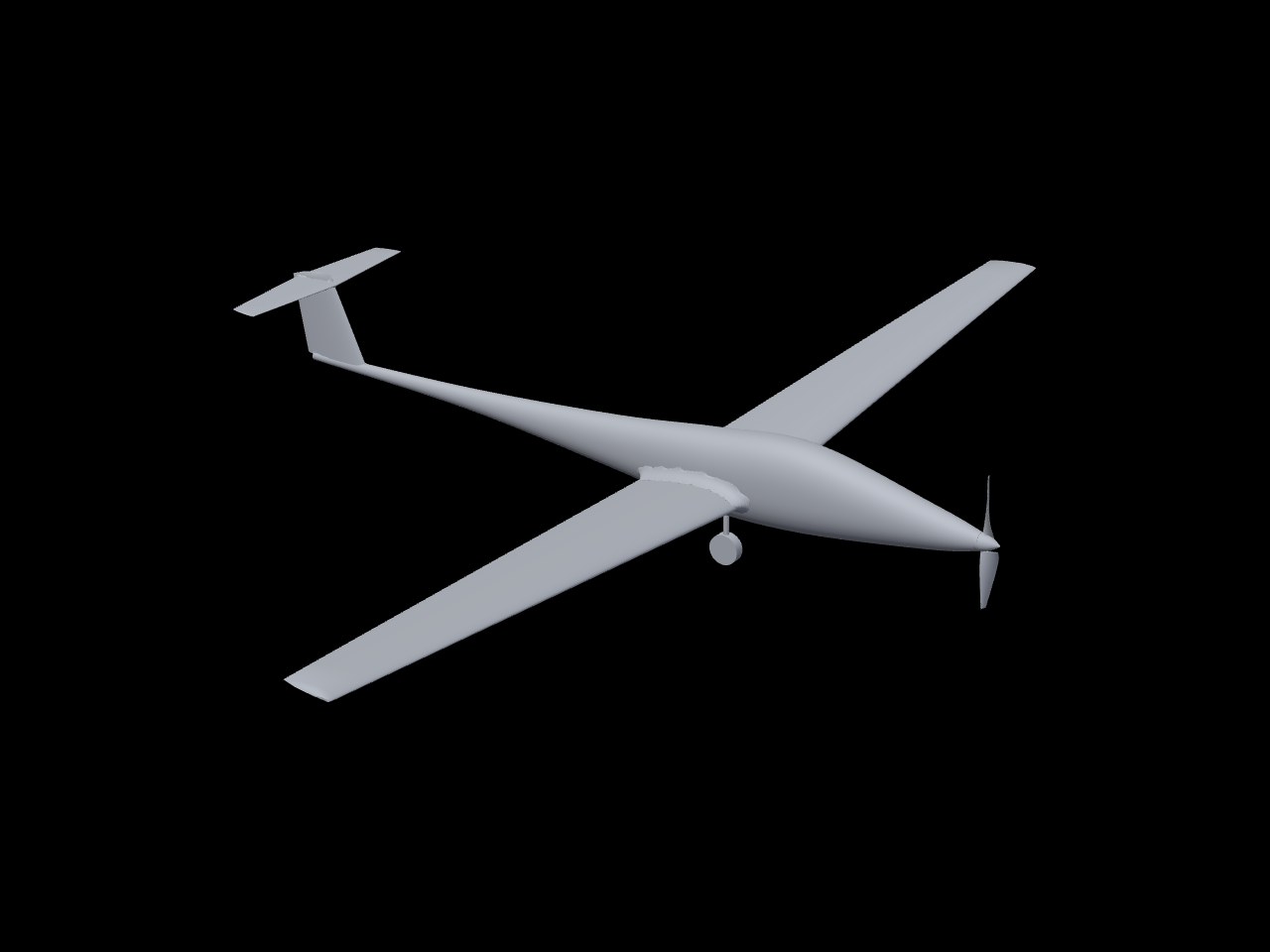Generated airframe, ready to print