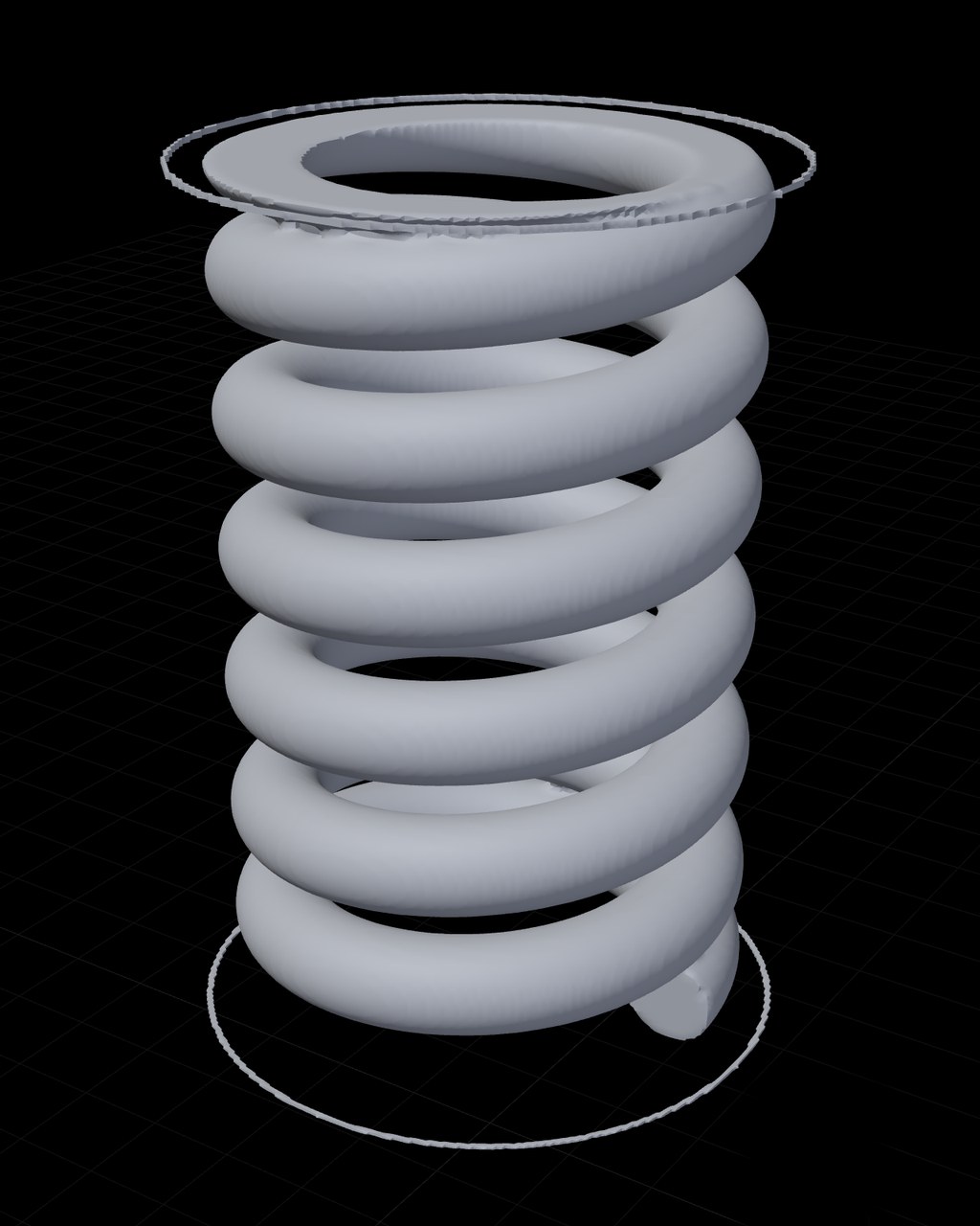The design: a compression spring